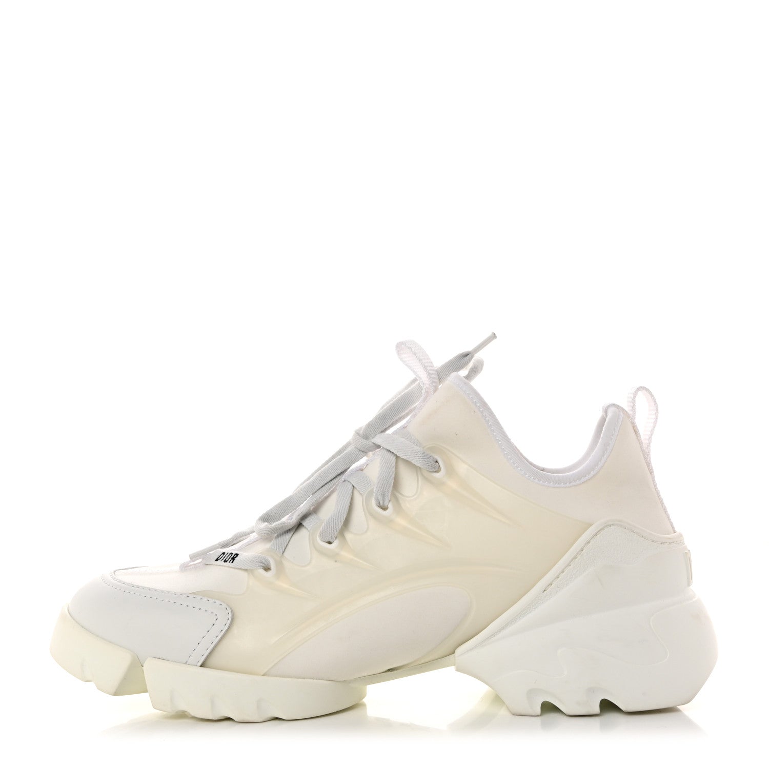 Christian Dior Technical Fabric Rubber Womens D-Connect Sneakers 39.5 White 1 of 8