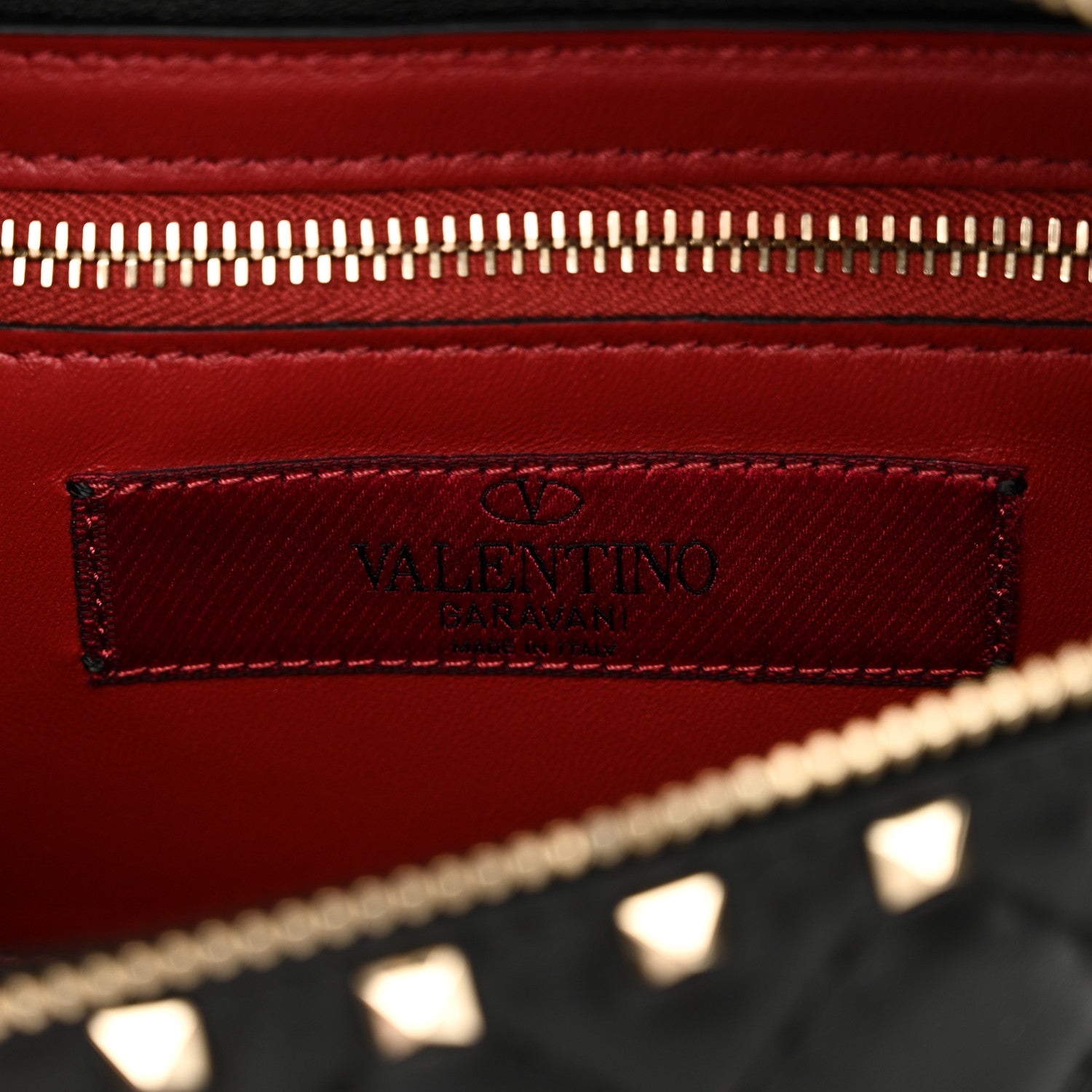 Valentino Garavani Nappa Rockstud Spike Belt Bag 85 Black 6 of 9