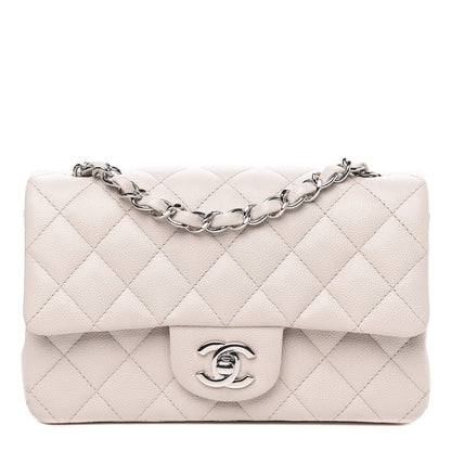 Chanel Caviar Quilted Mini Rectangular Flap White 1 of 12