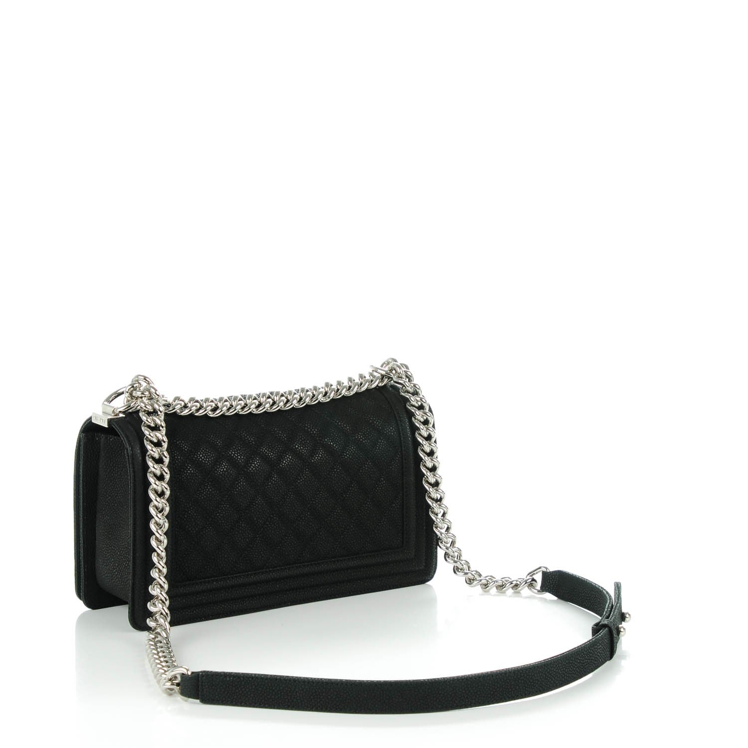 Chanel Iridescent Caviar Quilted Medium Boy Flap Black 3 of 8