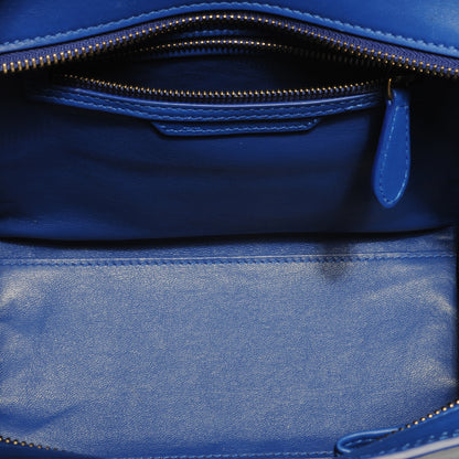 Celine Smooth Calfskin Micro Luggage Royal Blue 8 of 10