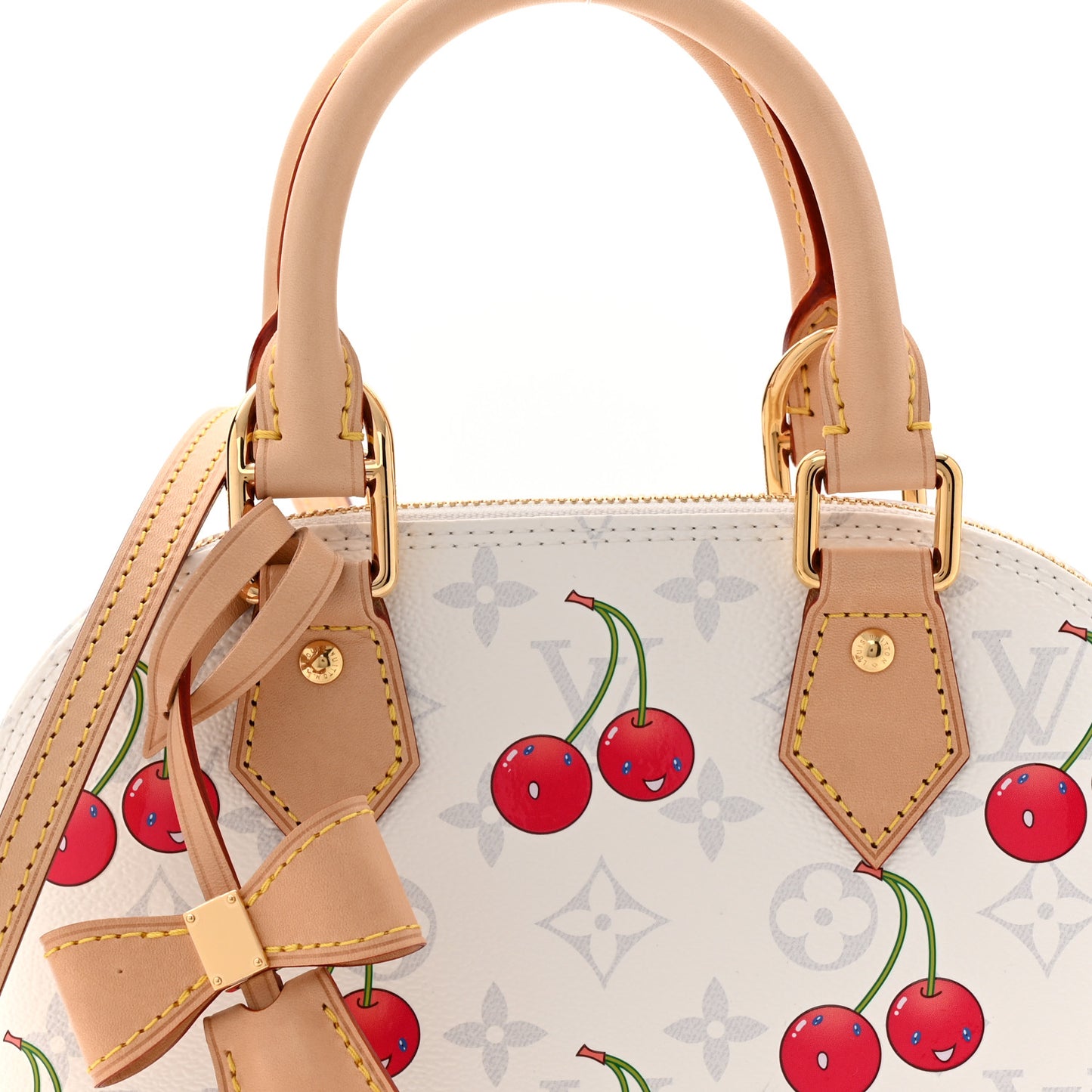 LV X TM Monogram Cerises Alma BB White