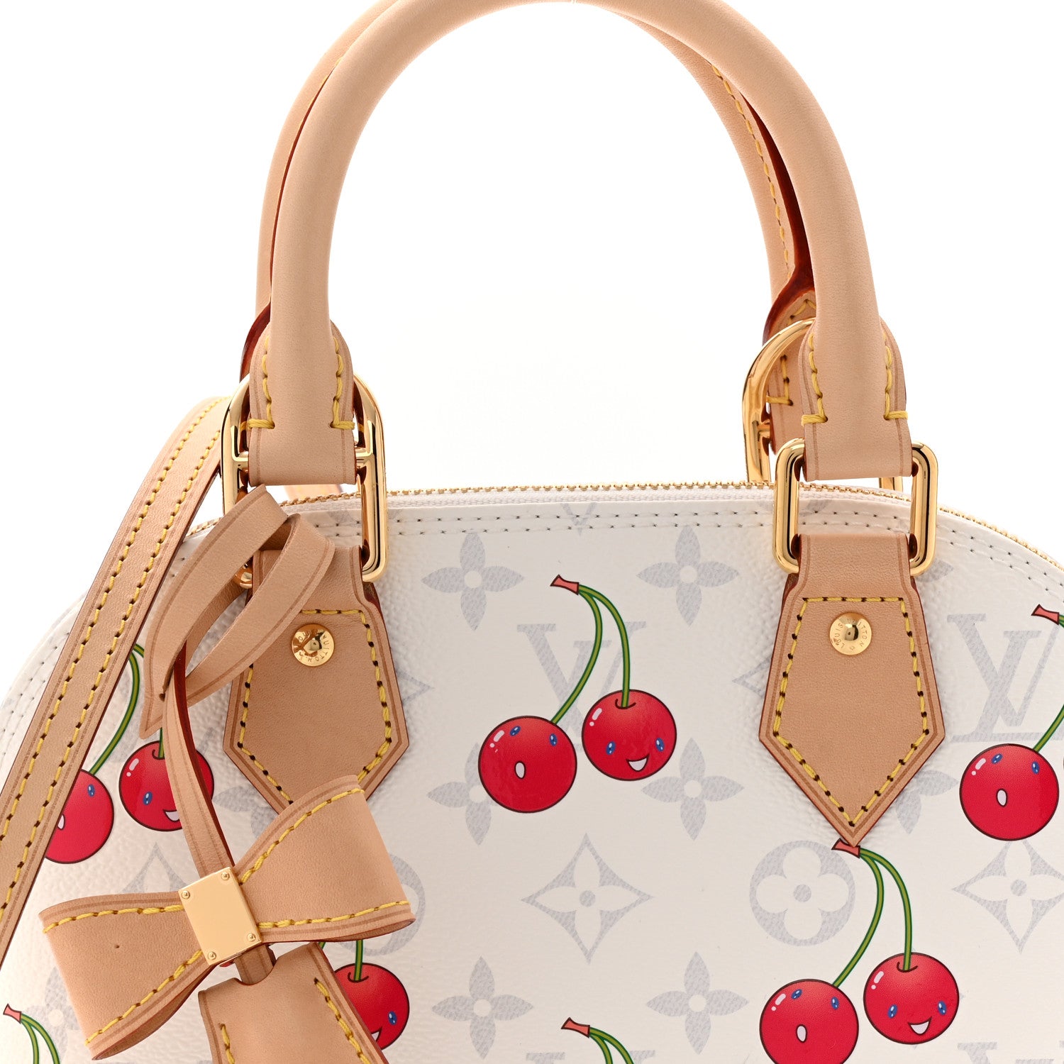 Louis Vuitton LV X TM Monogram Cerises Alma BB White 7 of 10
