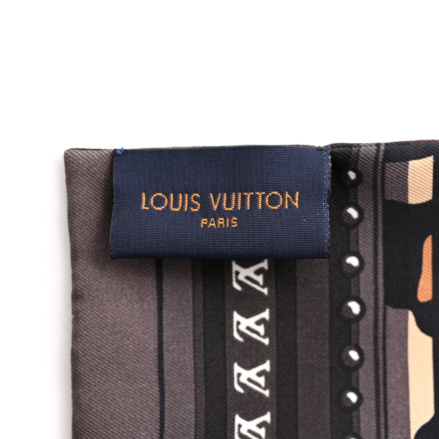 Silk Monogram LV World Bandeau Brown
