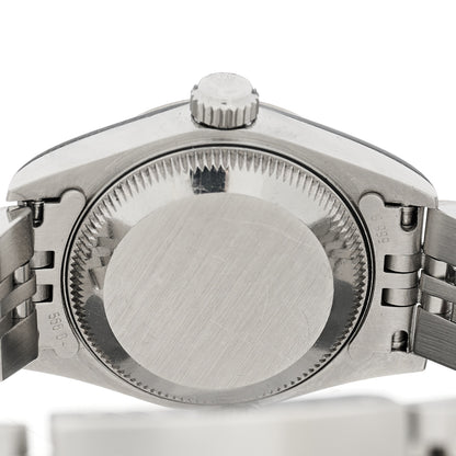Rolex Stainless Steel 18K White Gold Diamond 26mm Oyster Perpetual Datejust Watch Black Jubilee 69174 4 of 4