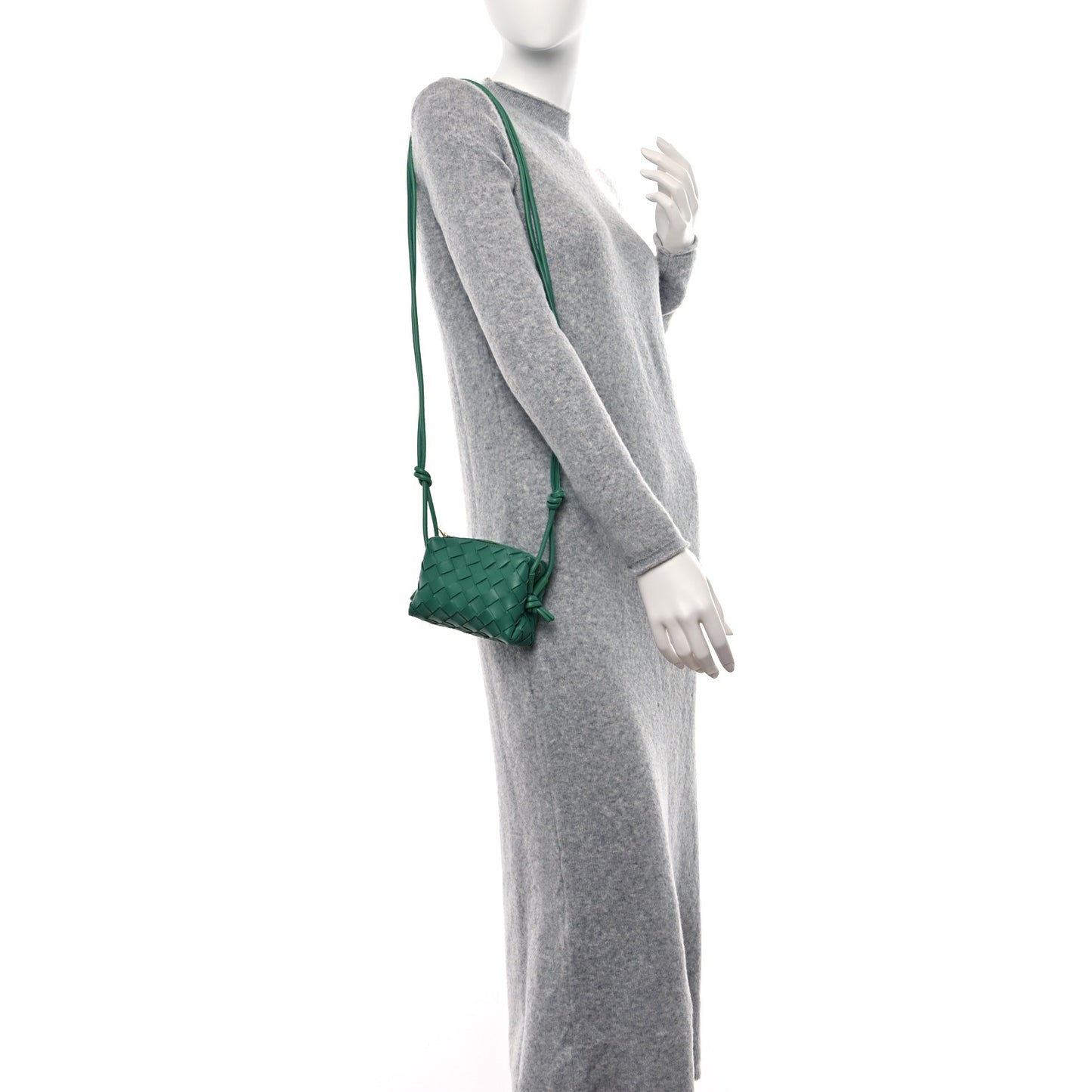 Nappa Intrecciato Candy Loop Camera Bag Mermaid