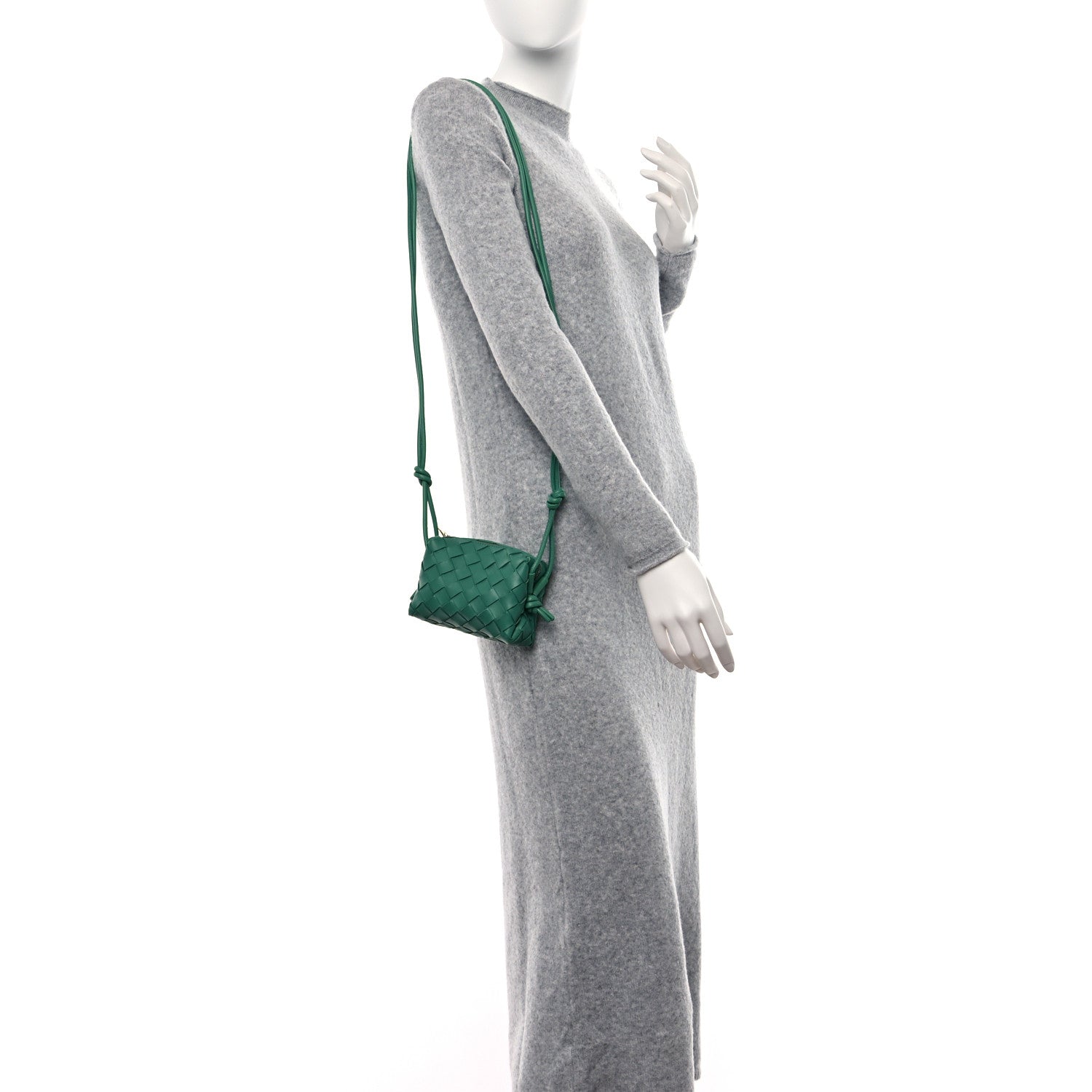 Bottega Veneta Nappa Intrecciato Candy Loop Camera Bag Mermaid 2 of 8