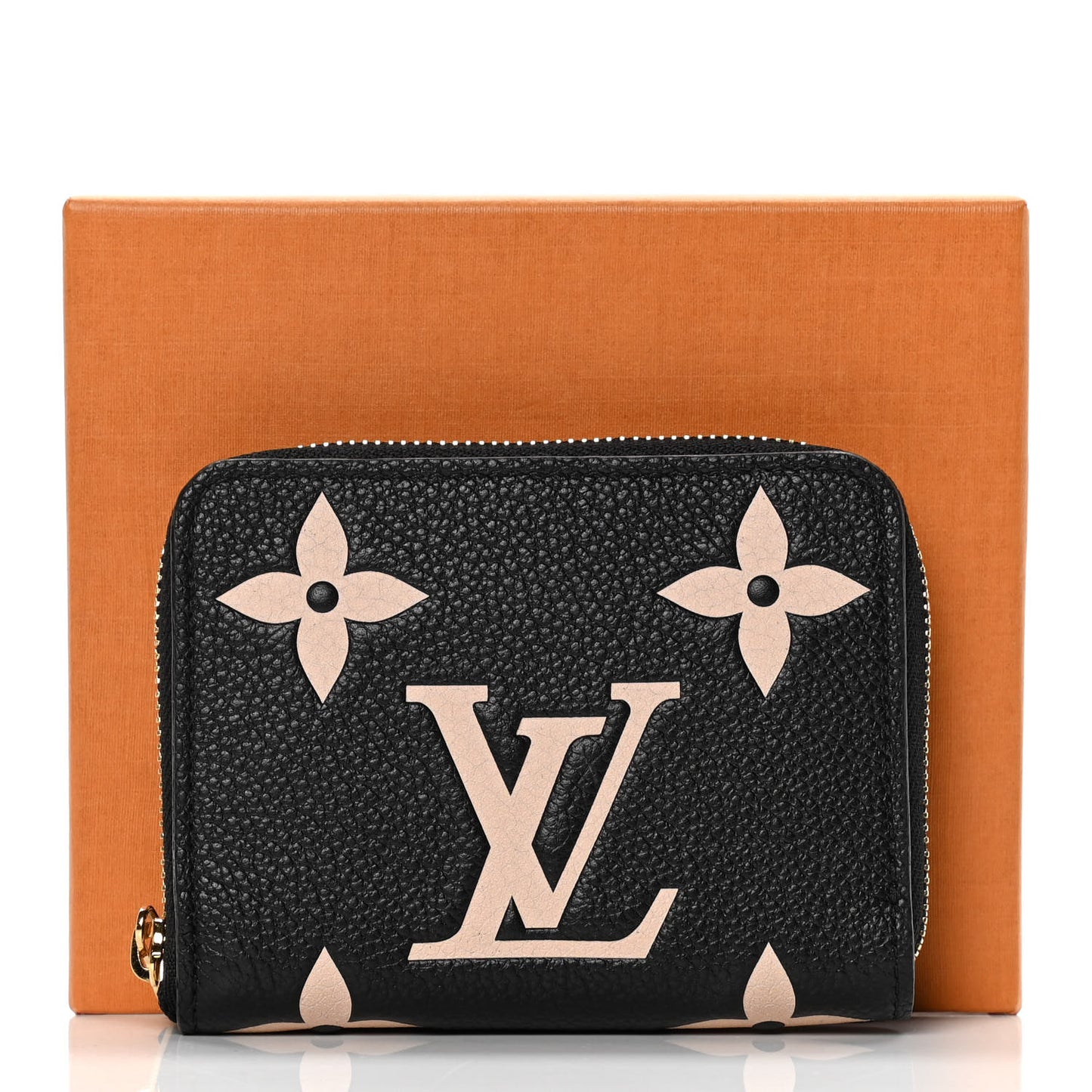 Empreinte Monogram Giant Zippy Coin Purse Black Beige