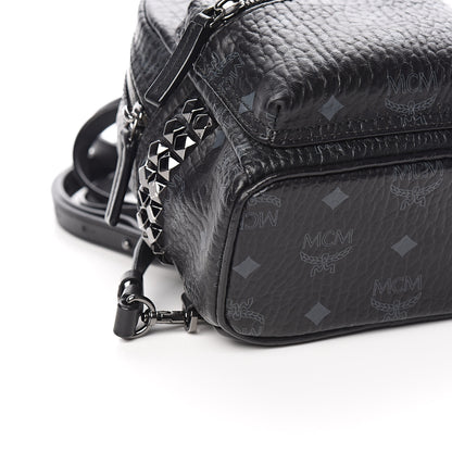 MCM Visetos Side Stud X-Mini Stark Bebe Boo Backpack Black 9 of 11