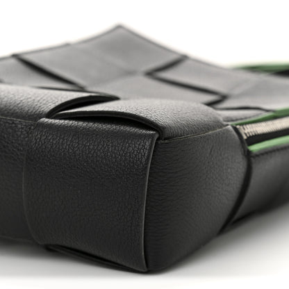 Bottega Veneta Calfskin Intrecciato Mini Cassette Sling Bag Black Parakeet 17 of 19