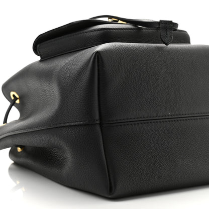 Louis Vuitton Calfskin Lockme Bucket MM Black 9 of 11