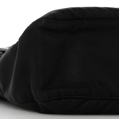 Prada Re-Nylon Vela Saffiano Pocket Double Zip Messenger Bag Black 10 of 13