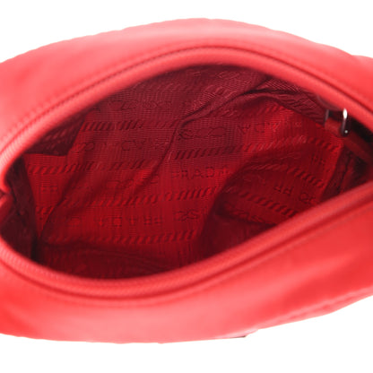 Prada Tessuto Nylon Saffiano Wristlet Rosso 5 of 9