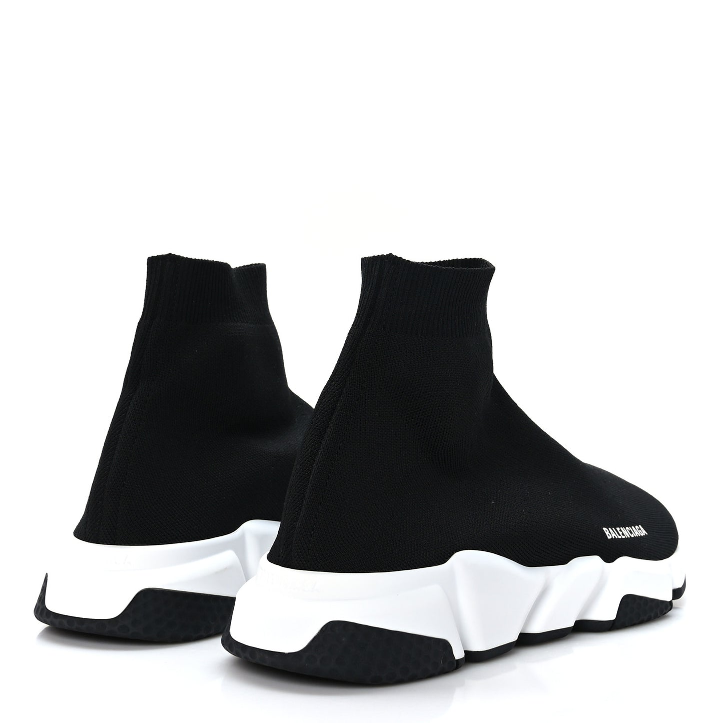Neoprene Knit Mens Speed Sneakers 12 Black White