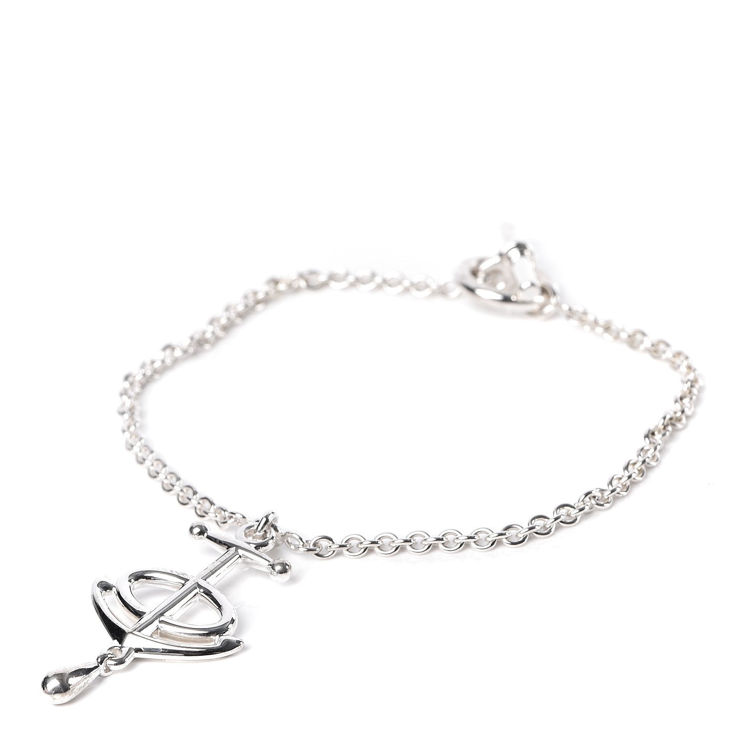 Hermes Sterling Silver Grand Chaine D'Ancre Bracelet 1 of 7