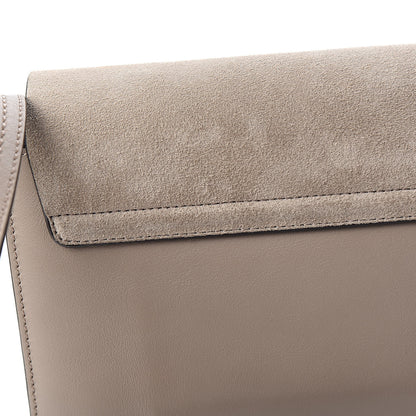 Chloe Suede Calfskin Small Faye Shoulder Bag Motty Grey 10 of 11