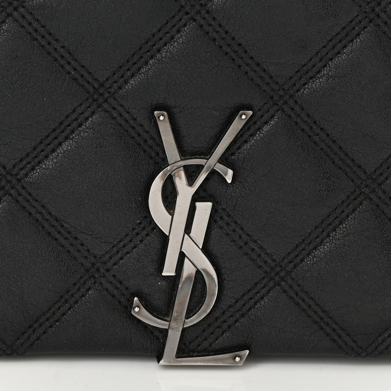 Saint Laurent Lambskin Quilted Mini Becky Chain Bag Black 11 of 12
