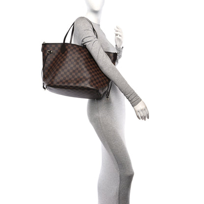 Louis Vuitton Damier Ebene Braided Neverfull MM Pink 2 of 11