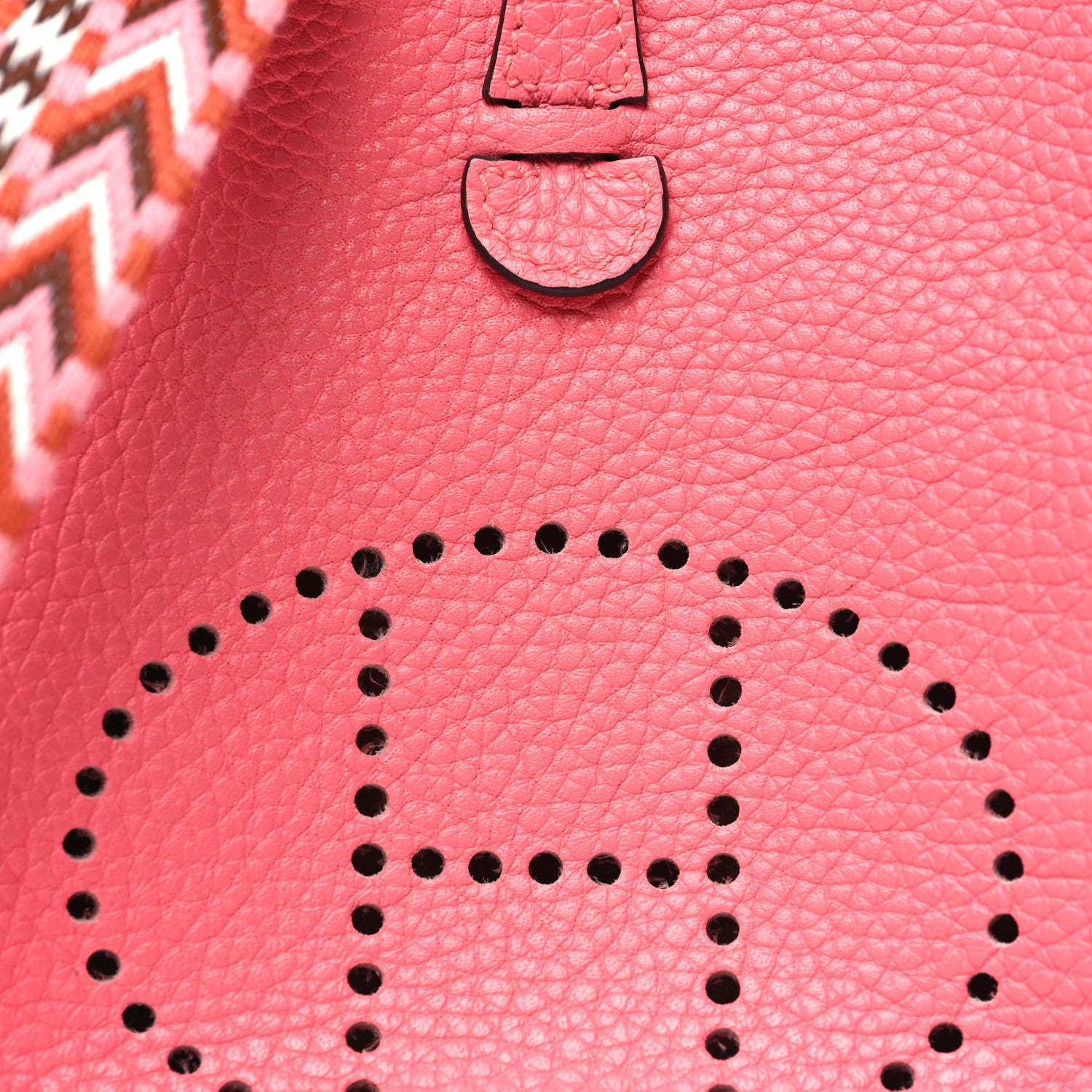 Hermes Taurillon Clemence Allegro Evelyne TPM Rose Azalee Rose Confetti 8 of 11