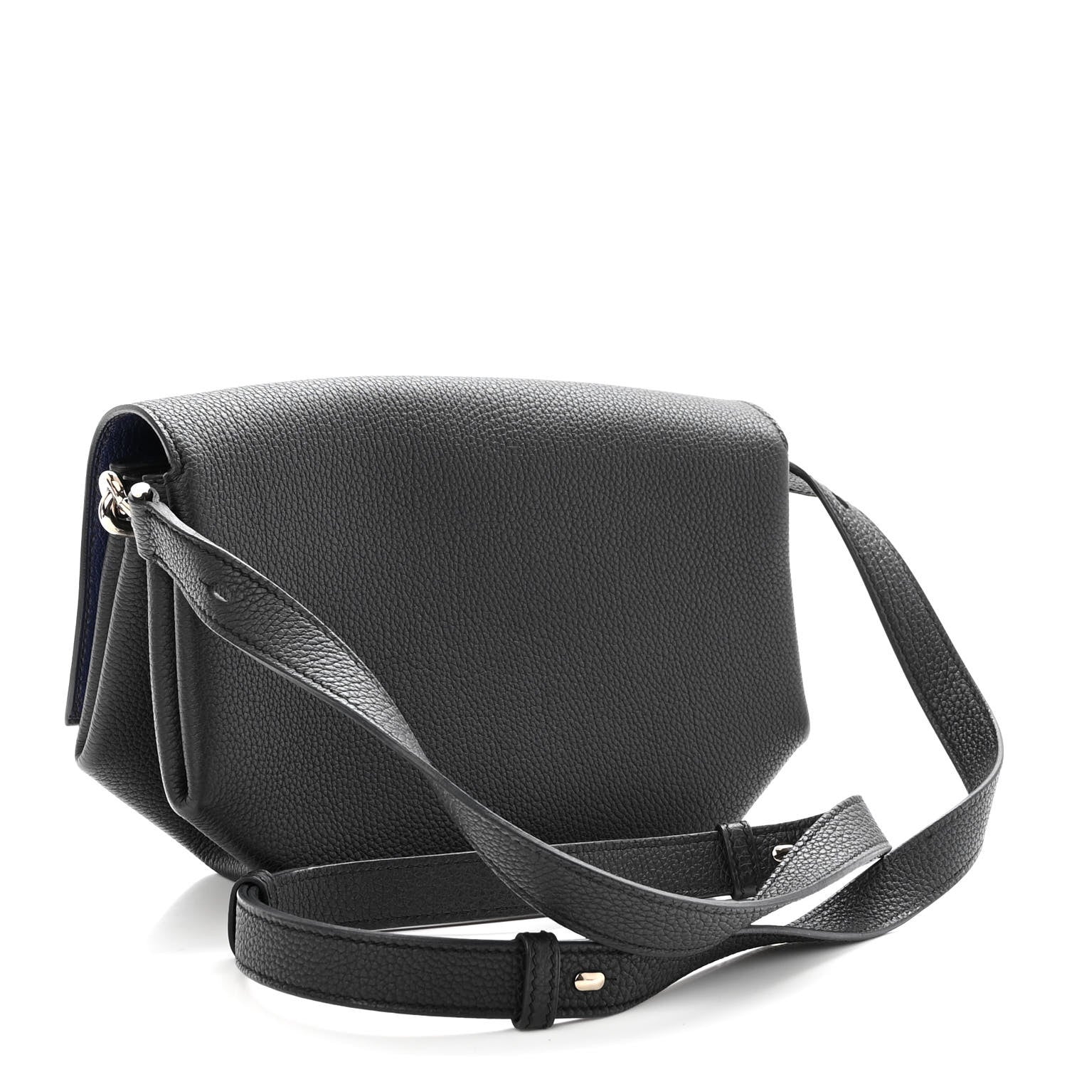 Hermes Taurillon Novillo Opli 24 Black Bleu Encre 3 of 11
