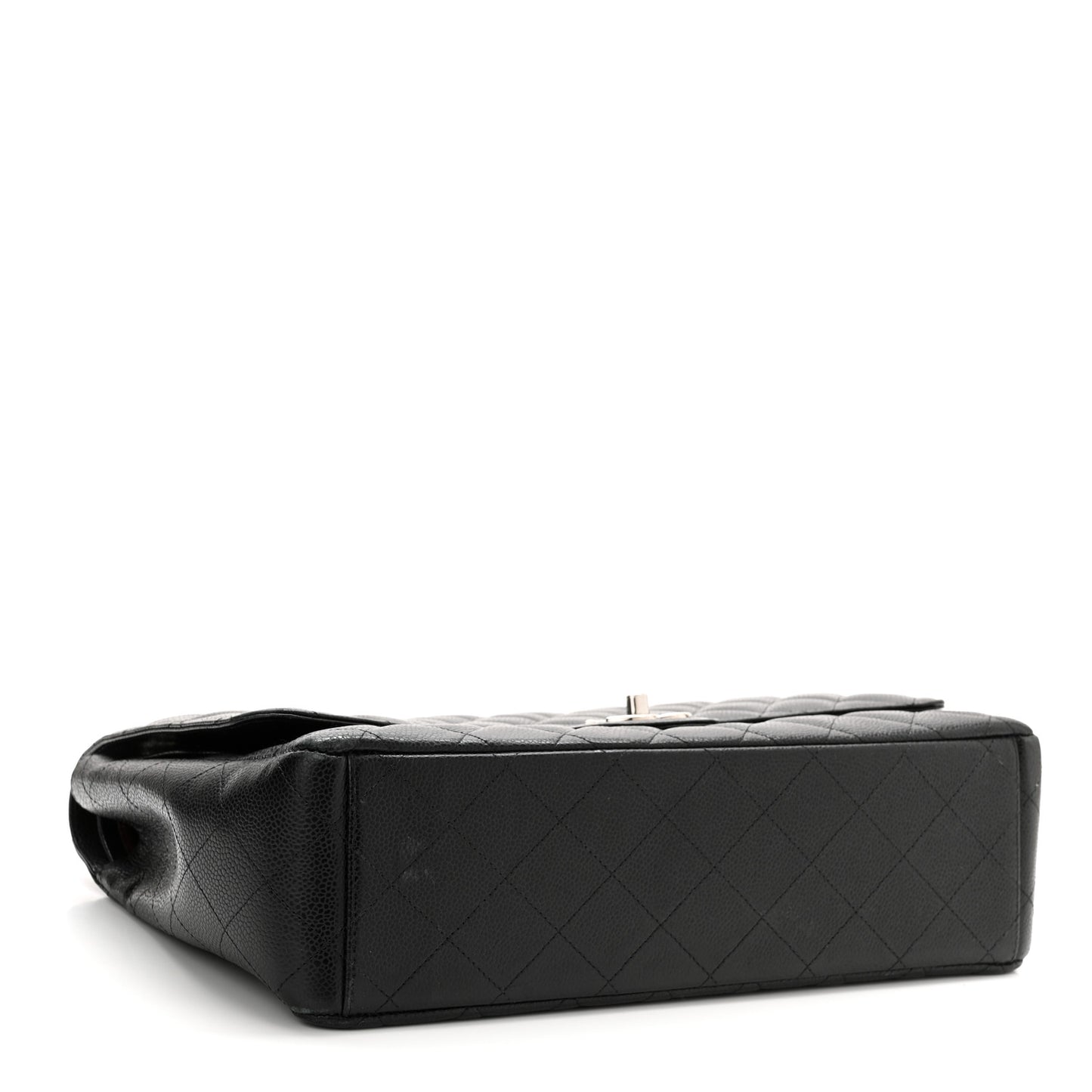 Caviar Quilted Maxi Double Flap Black