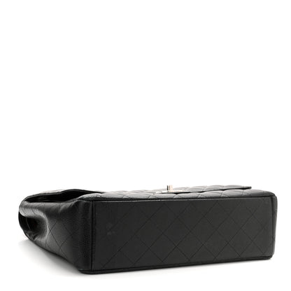 Chanel Caviar Quilted Maxi Double Flap Black 4 of 16