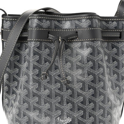 Goyard Goyardine Petit Flot Bucket Bag PM Grey 7 of 9
