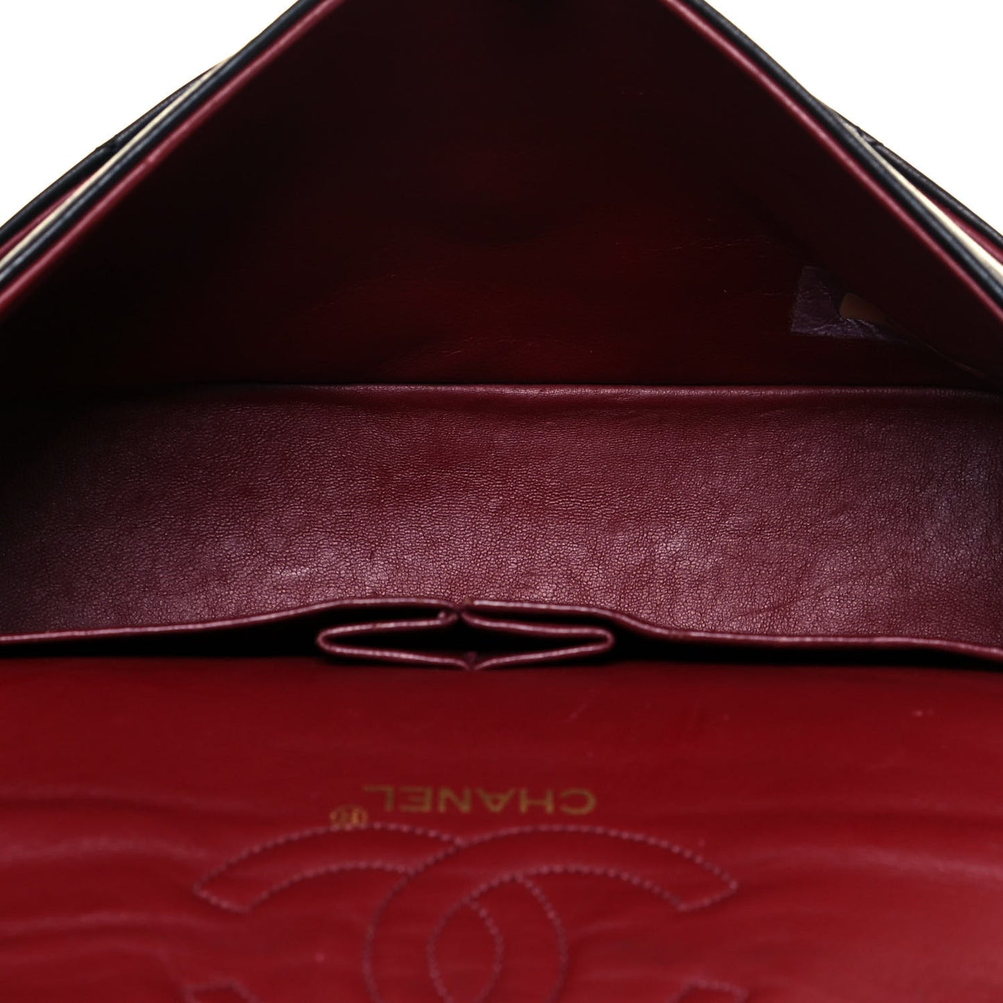 Lambskin Quilted Small Double Flap Black