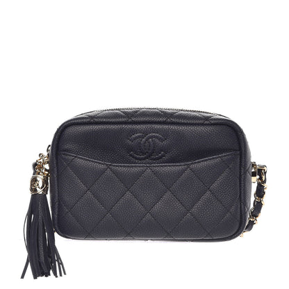 Chanel Caviar Quilted Coco Tassel Camera Case Dark Navy 1 of 8