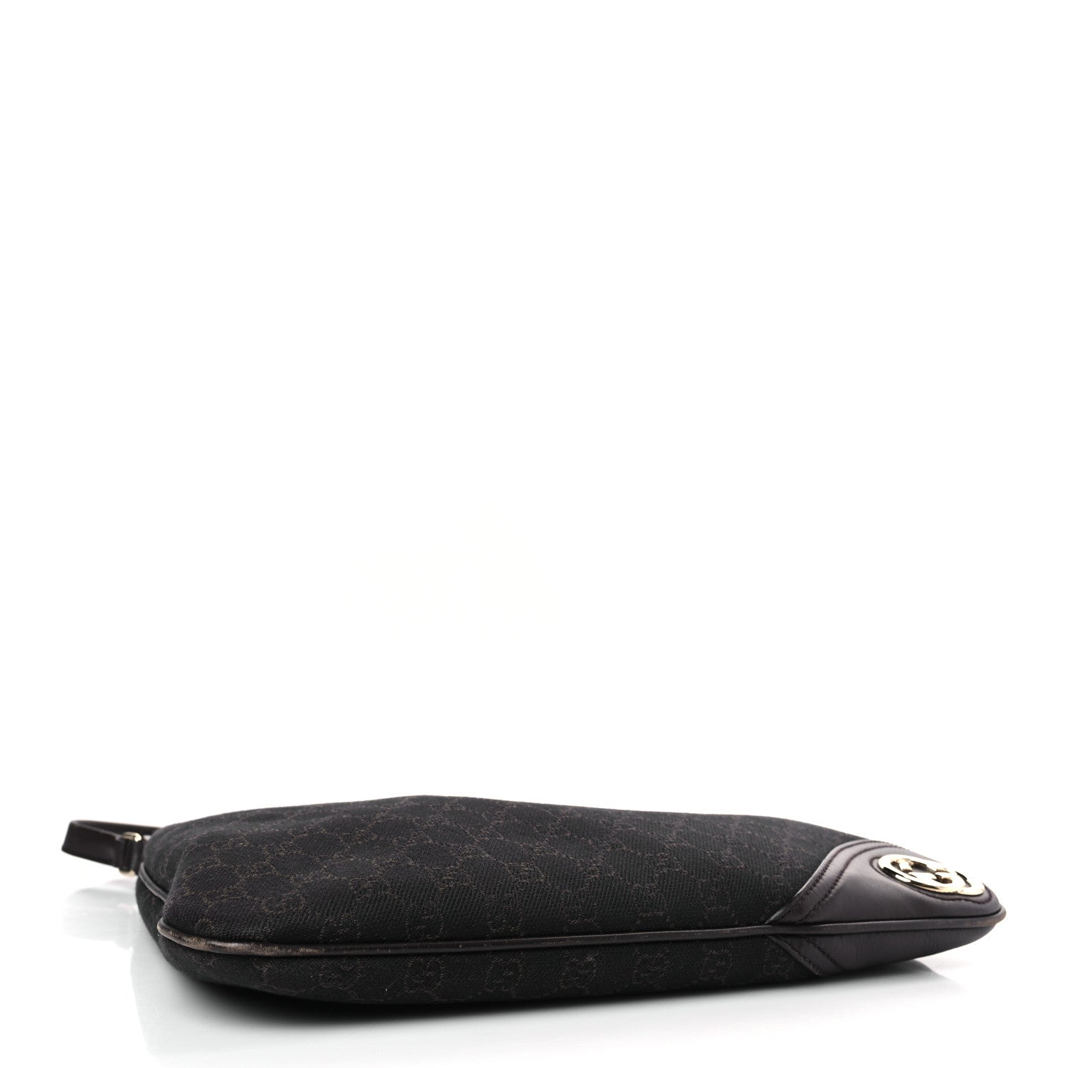 Gucci Monogram Medium New Britt Hobo Dark Brown 4 of 10