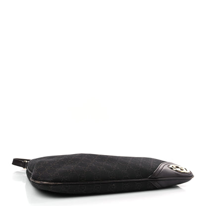 Gucci Monogram Medium New Britt Hobo Dark Brown 4 of 10