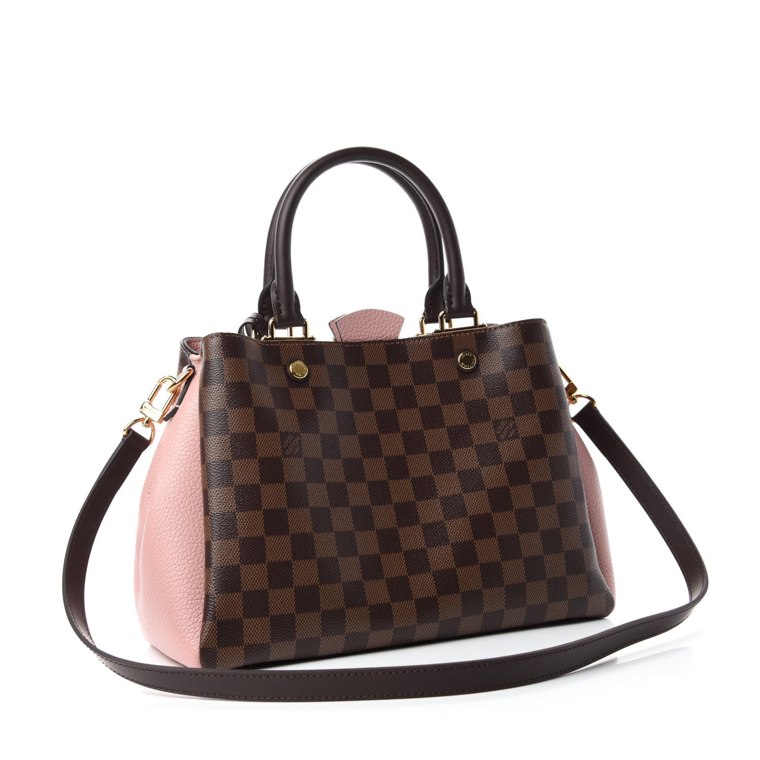 Louis Vuitton Damier Ebene Cuir Taurillon Brittany Magnolia 3 of 10
