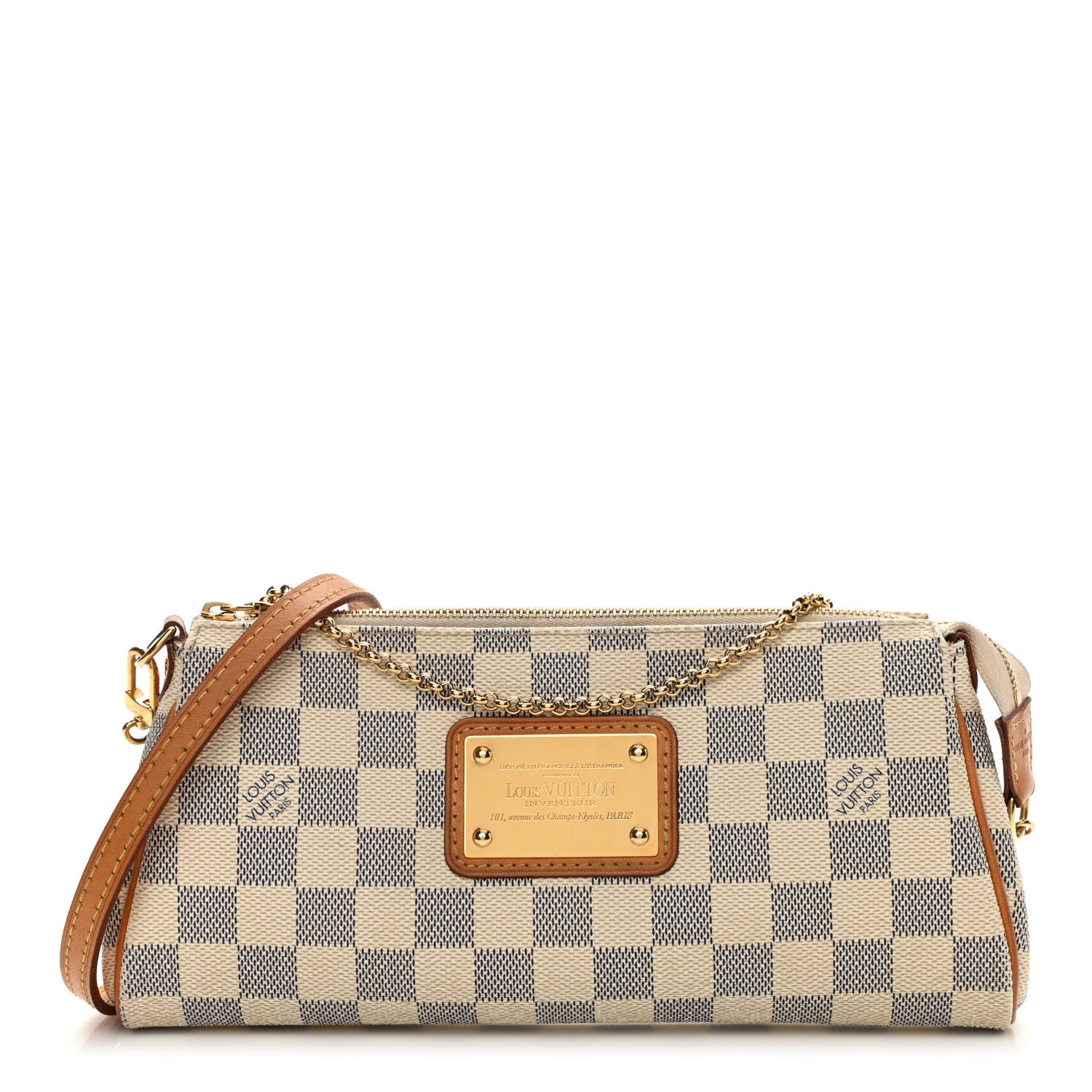 Louis Vuitton Damier Azur Eva Clutch 1 of 9