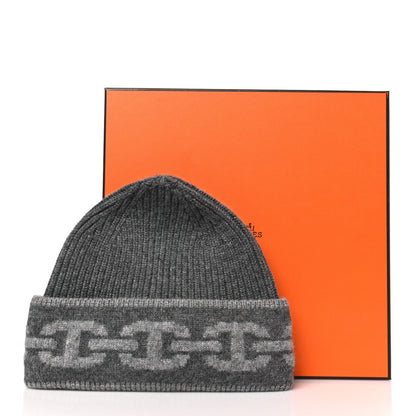Hermes Cashmere Knit Heaven Beanie S Charbon Flanelle 2 of 4