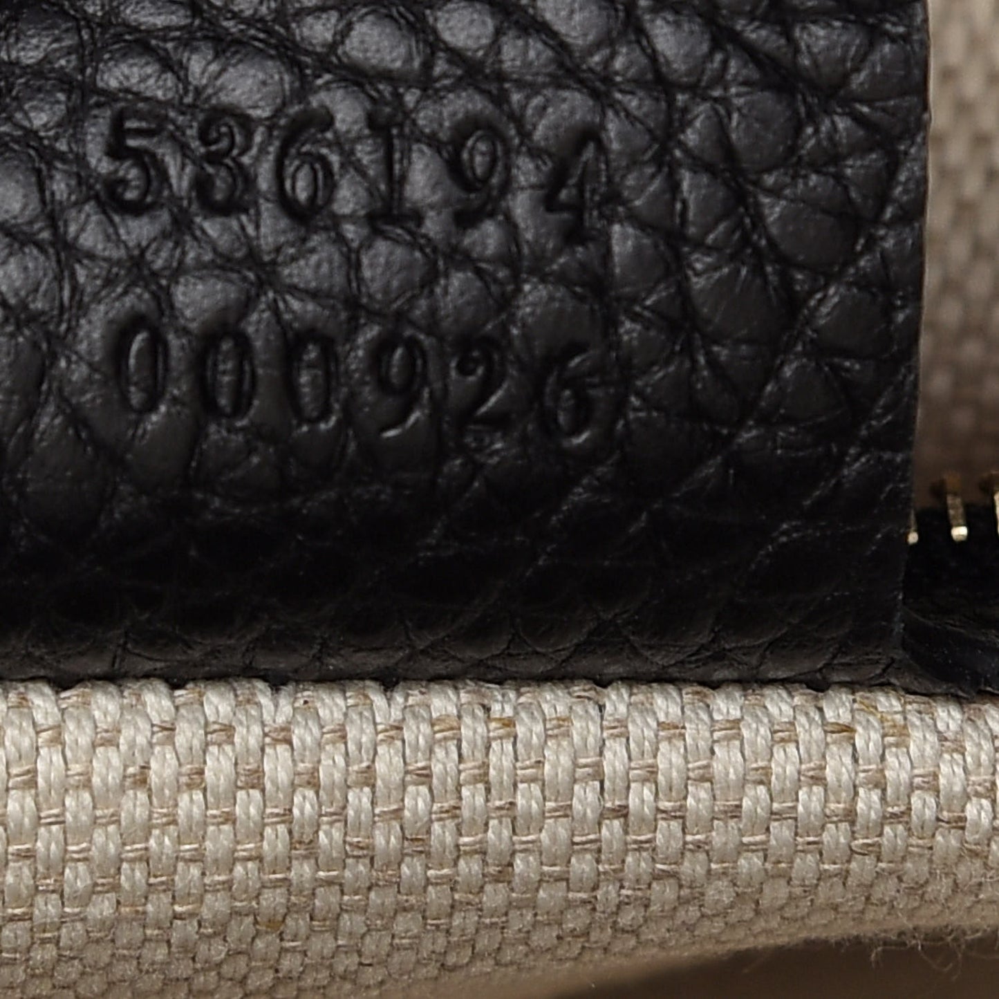 Pebbled Calfskin Large Soho Hobo Black
