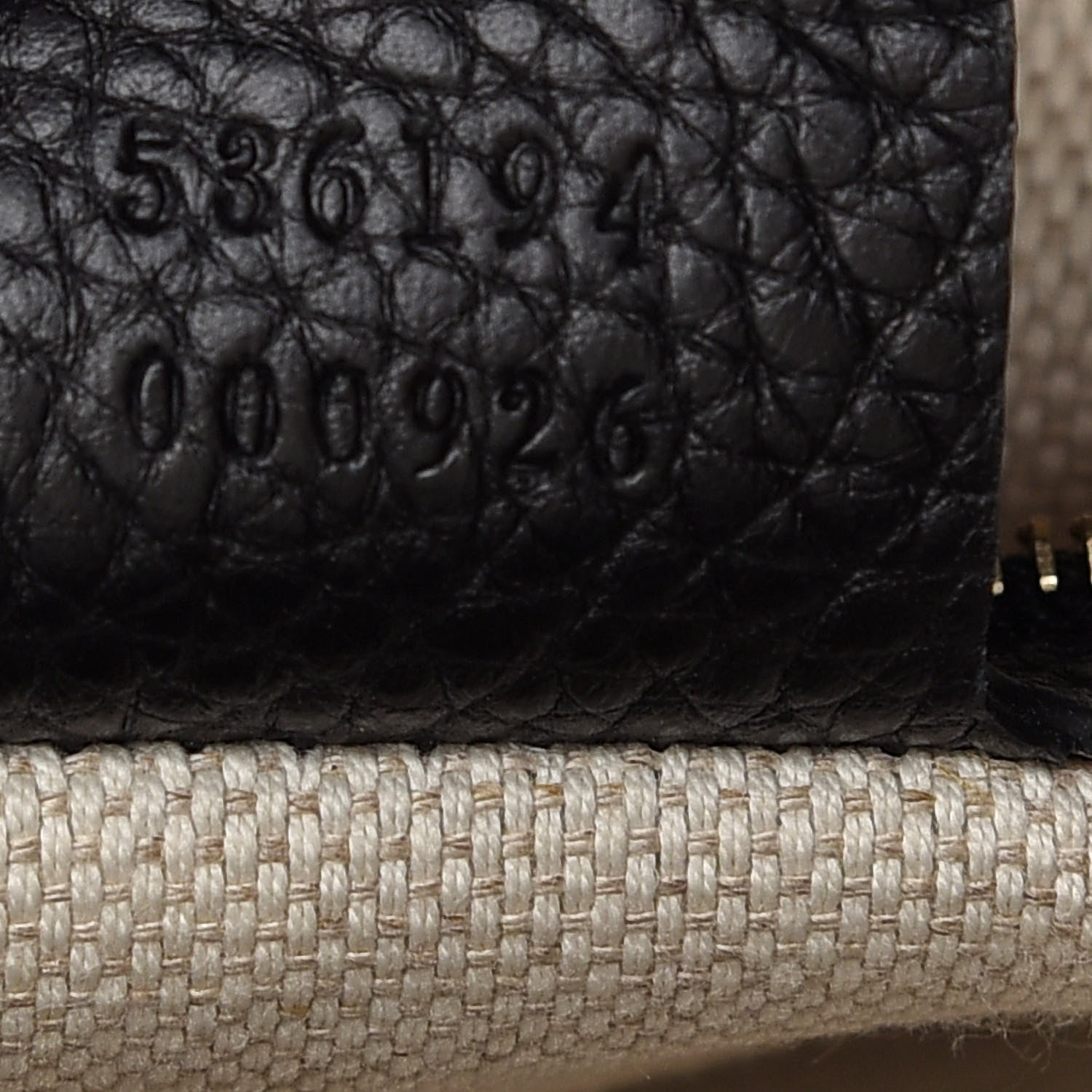 Gucci Pebbled Calfskin Large Soho Hobo Black 6 of 8