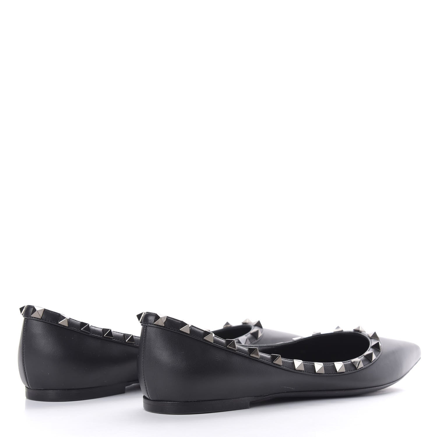 Valentino Garavani Nappa Rockstud Ballerina Flats 39 Black 4 of 10