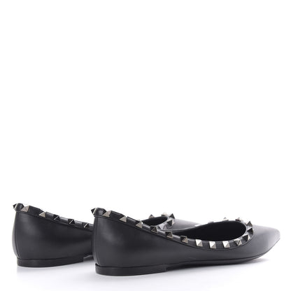 Valentino Garavani Nappa Rockstud Ballerina Flats 39 Black 4 of 10