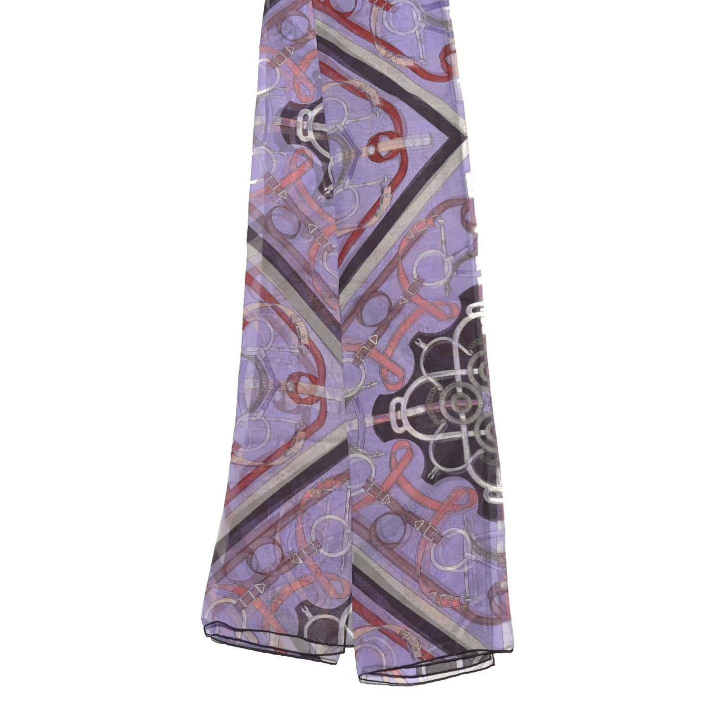 Silk Mousseline Eperon D'Or Stole Scarf