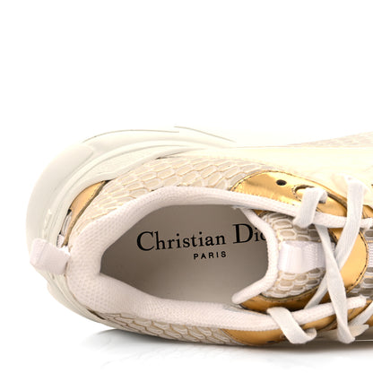 Christian Dior Mesh D-Connect Sneakers 39 Gold 8 of 10