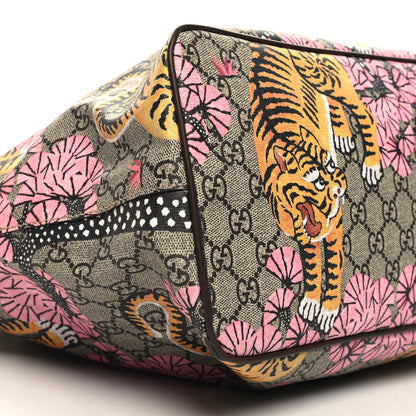 Gucci Soft GG Supreme Monogram Bengal Medium Crossbody Tote Beige Pink 9 of 11