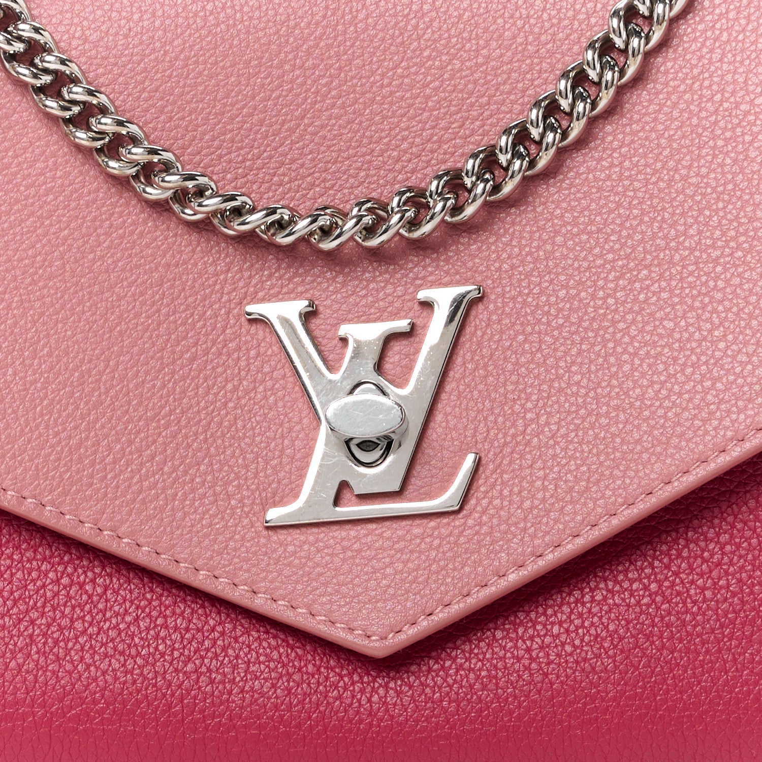 Louis Vuitton Soft Calfskin Mylockme Chain Bag BB Rose Boudoir Lie de Vin 8 of 10