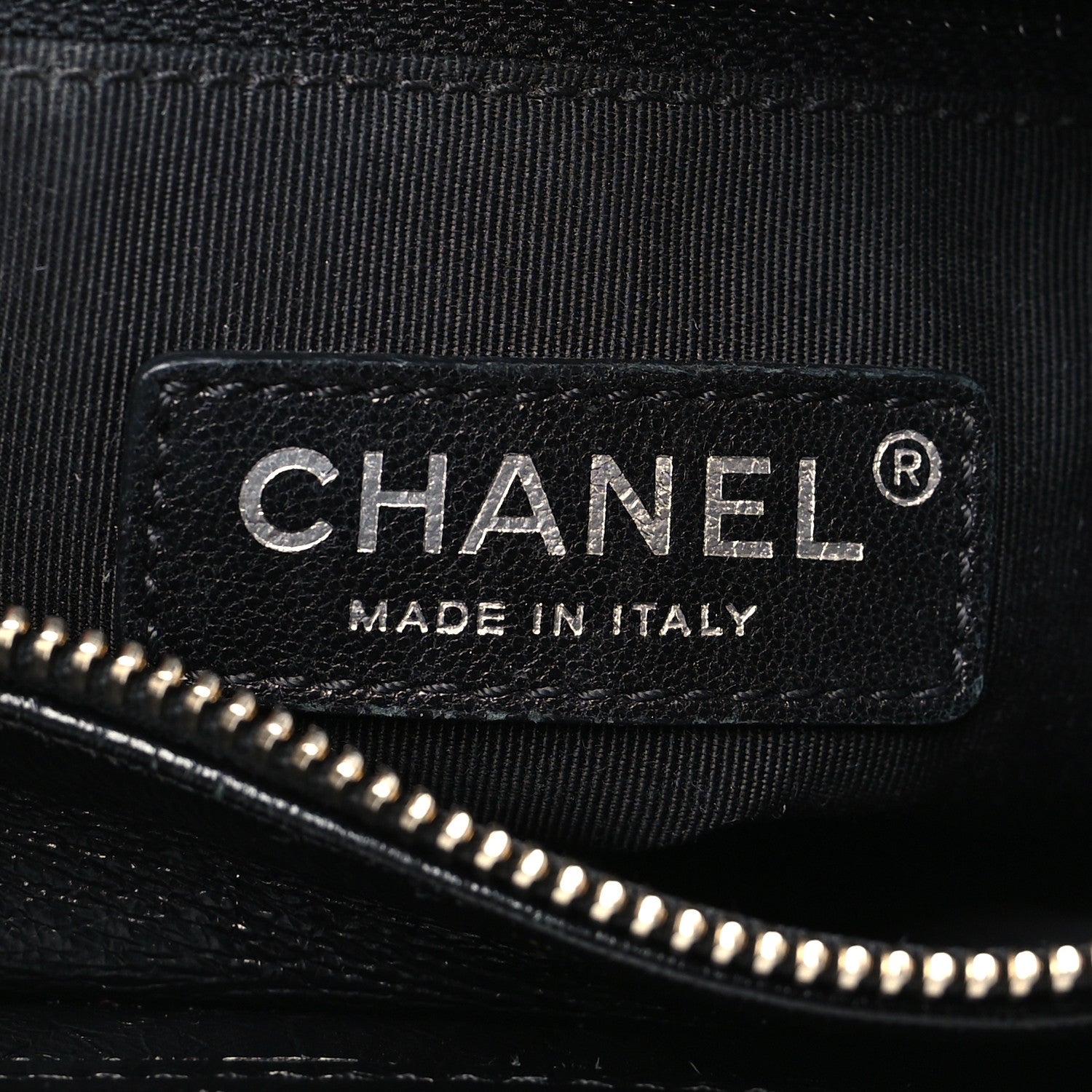 Chanel Calfskin Wool Embroidered Paris Hamburg Medium Gabrielle Hobo Dark Navy Blue 6 of 11