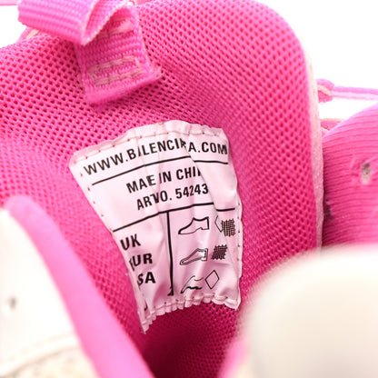 Balenciaga Mesh Rubber Bi-Color Womens Track Sneakers 38 Fluo Pink White 8 of 10