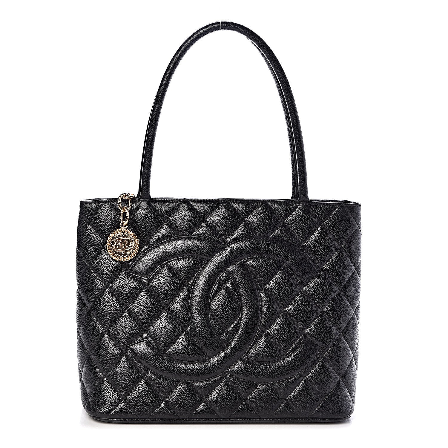 Chanel Caviar Quilted Medallion Tote Black 1 of 12