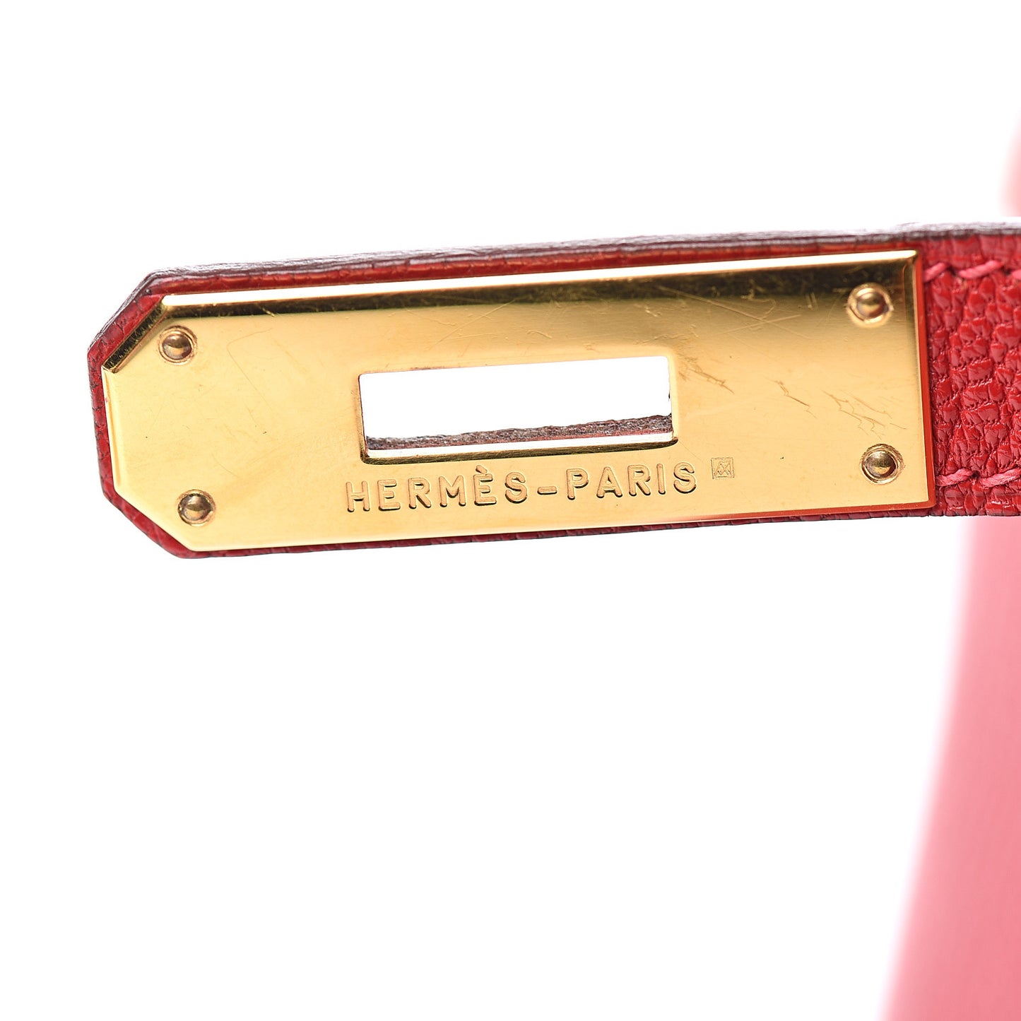 Chevre De Coromandel Kelly Retourne 35 Rouge Vif