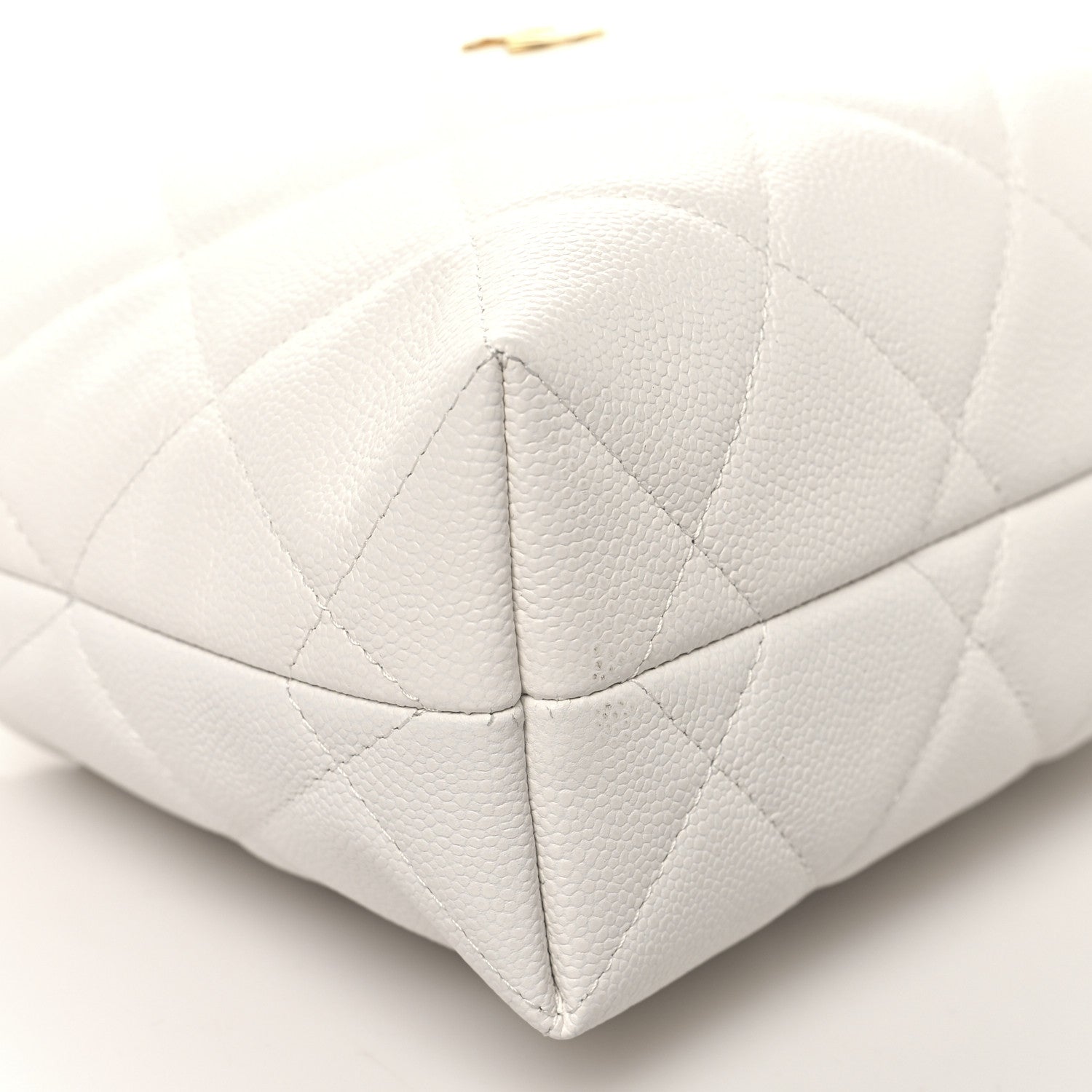 Chanel Caviar Quilted Chanel Way Clutch With Chain White 9 of 11