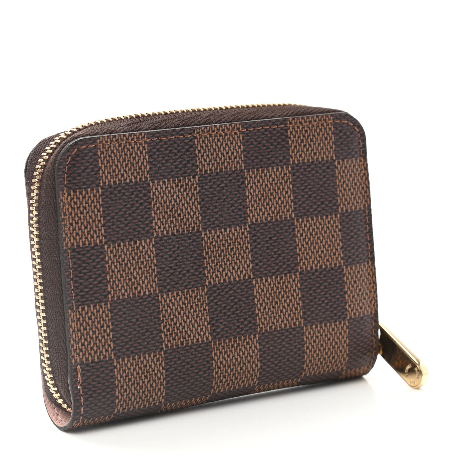 Louis Vuitton Damier Ebene Zippy Coin Purse Rose Ballerine 3 of 10