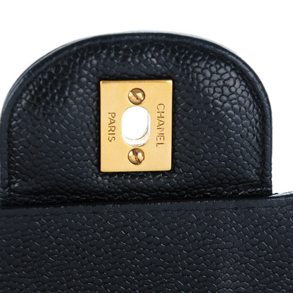 Chanel Caviar Quilted Jumbo Single Flap Black 6 of 8