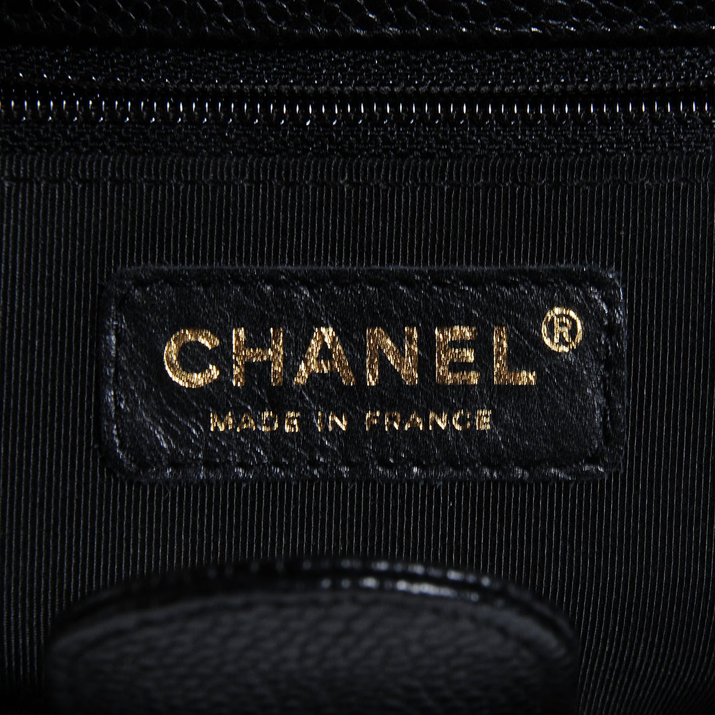 Caviar Petit Shopping Tote PST Black